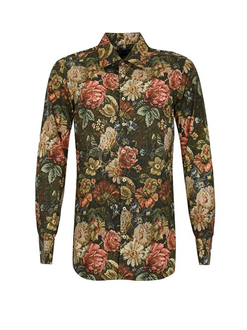 Camicia con fantasia floreale stile tappezzeri Gabriele Pasini | 51500 60921